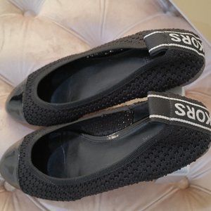 MICHAEL KORS Vicky Black Logo Tape Knit Balle